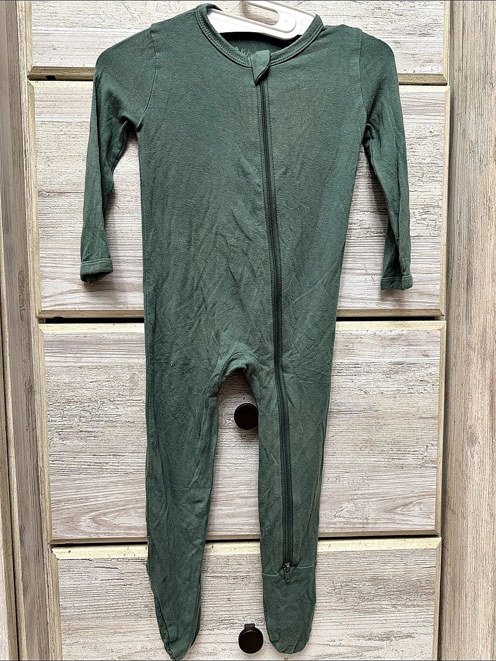 Kyte Baby Zippered Footie Green Baby 6-12m